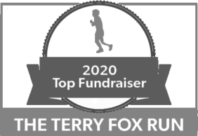 Terry Fox 2020 Top Fundraiser badge